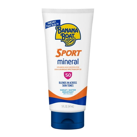 Banana Boat Sport Mineral Sunscreen Lotion Broad Spectrum - SPF 50