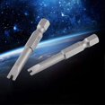 thumbnail image 2 of 5pcs Hex Key Drill Bit Set 50mm 1/4" dia Quick Release Shank Magnetic Screwdriver Bit Set, 2 of 5