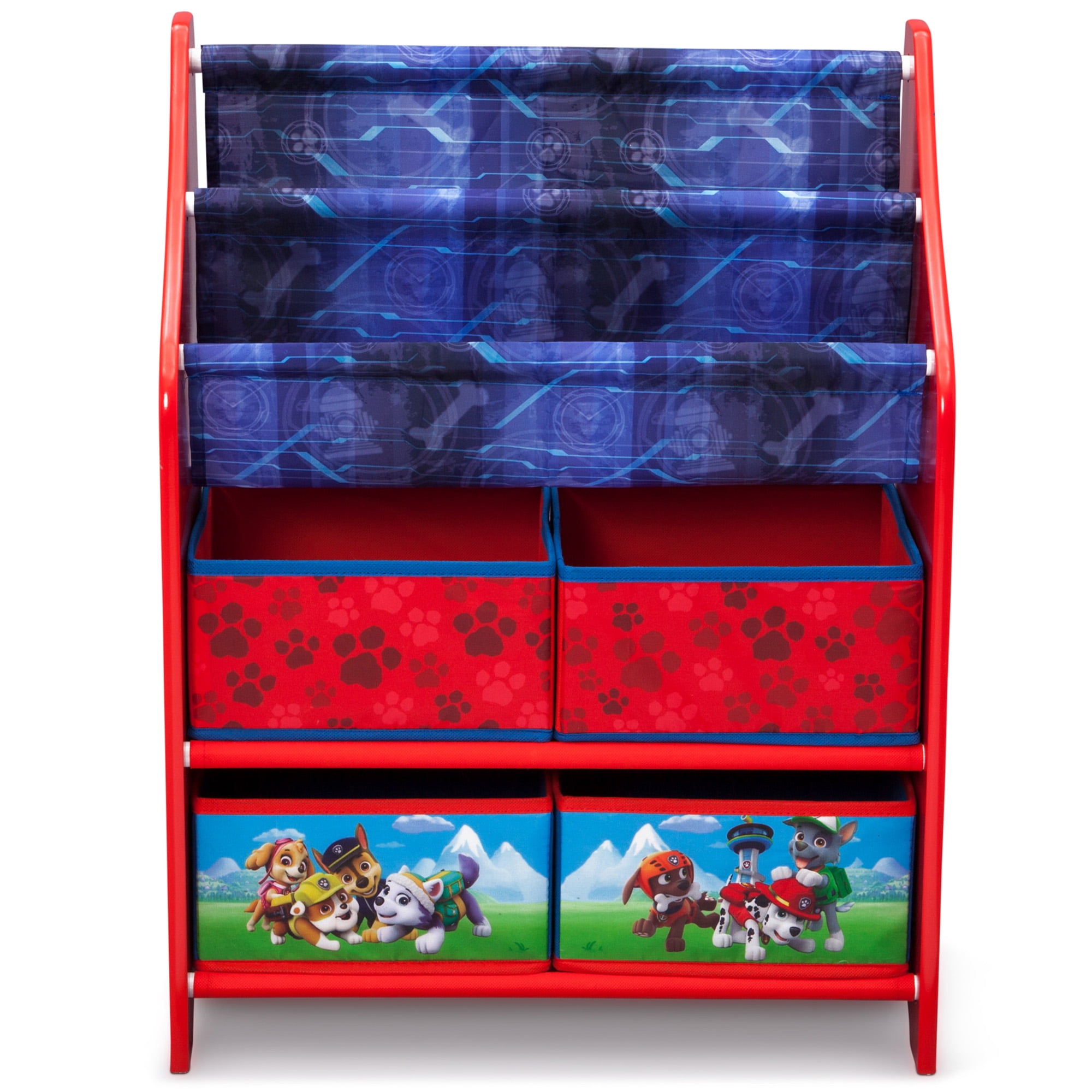 paw patrol book and toy organizer