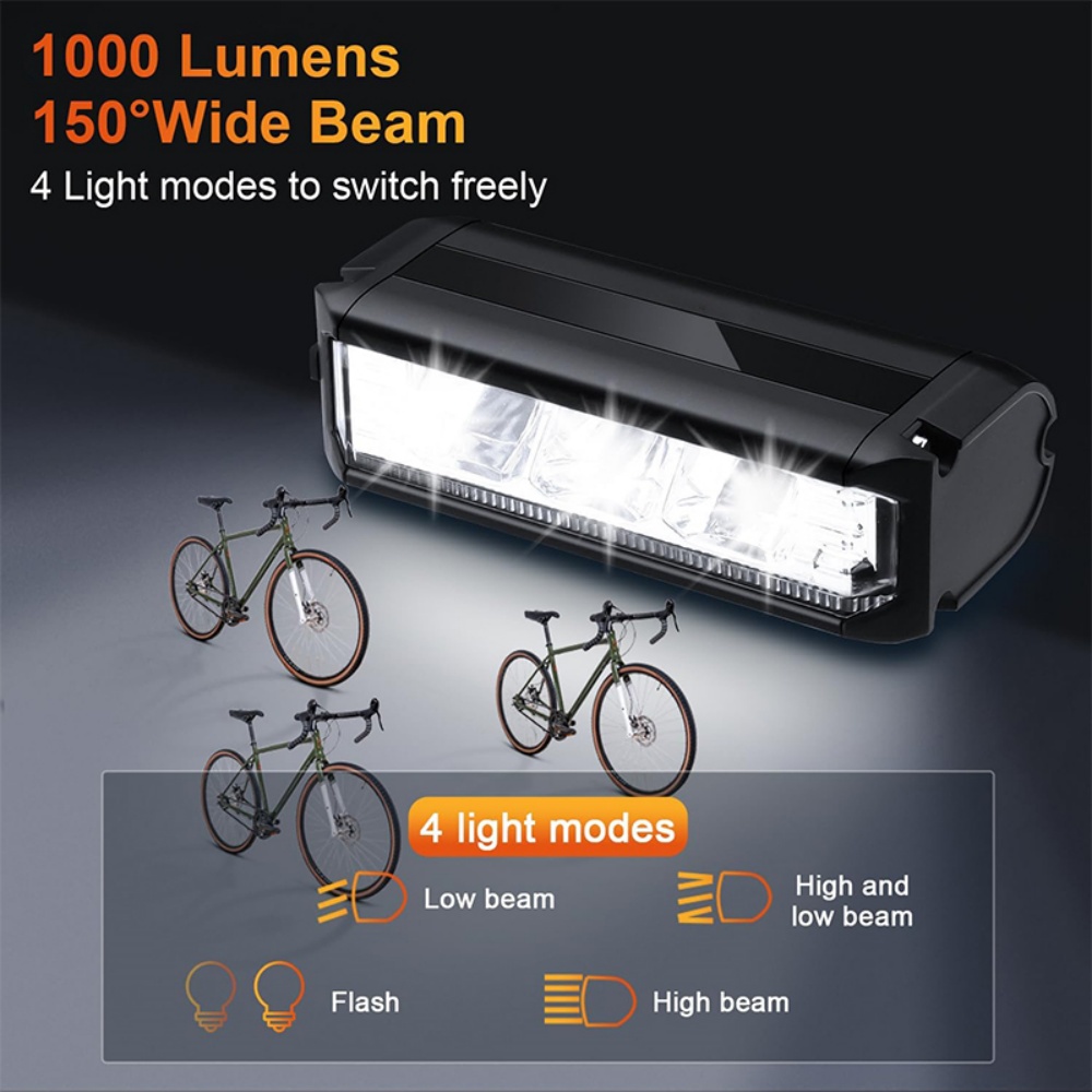 eYotto 1200LM USB Rechargeable Bike Light photo 8