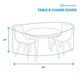 thumbnail image 3 of Patio Medium Waterproof Round Table & Chair Cover - Outdoor Patio Table Chair Combo Washable - Heavy Duty Furniture 88 Inch Combo Cover, 3 of 5