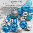 thumbnail image 5 of Estrela Festive Christmas Baubles - Set Of 24 For Tree Decoration, 5 of 5