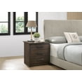 thumbnail image 4 of Cterwk Nightstand Beside Table with 3 Drawers , Dark Brown, 4 of 4