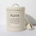 thumbnail image 2 of jifeng Metal Food Rice Flour Storage Tin Jar 5L Container 5L with Airtight Lid,, 2 of 9