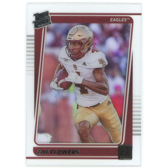 NFL 2023 Chronicles Clearly Donruss Draft Picks    Zay Flowers #44 (Rated Rookie)