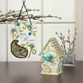 thumbnail image 2 of Pavilion-  "Bless our Home" Floral Glass Hanging Front Door Plaque Wall Decor 6x8, 2 of 3