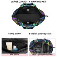 thumbnail image 3 of Colorful Mushroom Star Black Pattern Travel Tote Bags for Women Carry On,Large Weekender Bags for Women Travel,Multi Functional Duffle Bag for Work,Shopping,Sports, 3 of 5