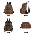 thumbnail image 4 of FORMRS Mini Backpack Purse for Women Quilted Travel Daypack Casual Shoulder Bag, Brown Tribal Pattern, 4 of 7