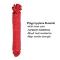 thumbnail image 3 of Polypropylene Rope Braid Cord 10M/33ft 1/4" Red for Indoor Outdoor Camping Clothes Line, 3 of 6