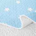 thumbnail image 5 of Manfei Cute Cartoon Stars Quilt Full,Sprinkle Print Full Bedspread Sets,Light Blue,Reversible,3-Piece,1 Coverlet and 2 Pillowcases, 5 of 7