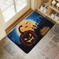 thumbnail image 4 of Happy Halloween Pumpkin Front Door Mat,Durable Absorbent Mat 17x30 Inch Pumpkin Skull Bat Spider Floor Mat for Kitchen Nursery Floor Entryway Rug, 4 of 6