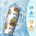 thumbnail image 4 of 30oz Halloween Tumbler with Handle – Ghost Skull Drinkware with Lid and Straw – Creepy Theme Travel Cup – Halloween Gifts, 4 of 5