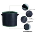 thumbnail image 6 of 1 Pack Heavy Duty Grow Bags 3 Gallon - Thickened Aeration Fabric Pots with Handles, Reusable Nonwoven Garden Containers for Vegetables, Fruits, Herbs and Indoor Outdoor Gardening, 6 of 8