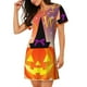 thumbnail image 2 of Fotbe Halloween Bata de Dormir para Mujer con Estampado, Camisón de Algodón de Manga Corta, Ropa de Dormir Casual, 2 of 6