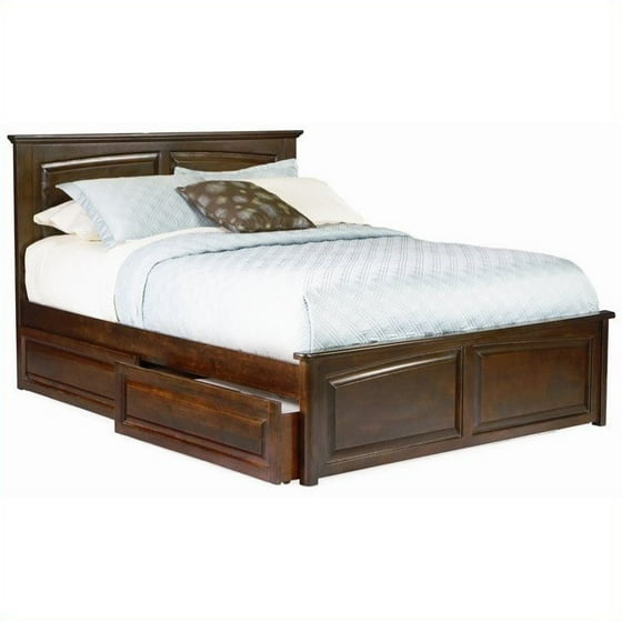 Monterey Platform Bed With Raised Panel Footboard Monterey Platform Bed With Raised Panel Footboard