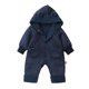 thumbnail image 2 of Mono de moda para exteriores con capucha para niños, grueso, cálido y forrado con forro polar para niños y niñas., 2 of 9