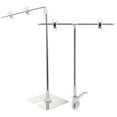 thumbnail image 3 of 2pcs Poster Display Stand Stainless Steel L Shape Retractable Advertising Display Stand, 3 of 9