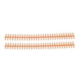 thumbnail image 3 of Binding Strip, PP Plastic 65 Sheet Holdable 10 Pcs Binding Comb Wear Resistant Cuttable  For Loose Leaf Paper Orange, 3 of 8
