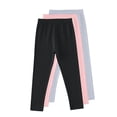thumbnail image 2 of Swuxness Girls 3PC Leggings Long Pants Solid Color Slim Stretch Outer Casual Wear, 2 of 3