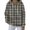 Light Brown, variant on Women's Fashion Casual Hooded Loose Printed Long Sleeve Sweatshirt Grid Pattern Pullover Top for Women Autumn Streetwear Comfortable Oversized Hoodie,Light Gray,L