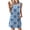 Apricot base with blue ethnic floral pattern, variant on Summer Dresses for Women 2026 Beach Vacation Fashion Lace Mini Tank Dress with Pockets