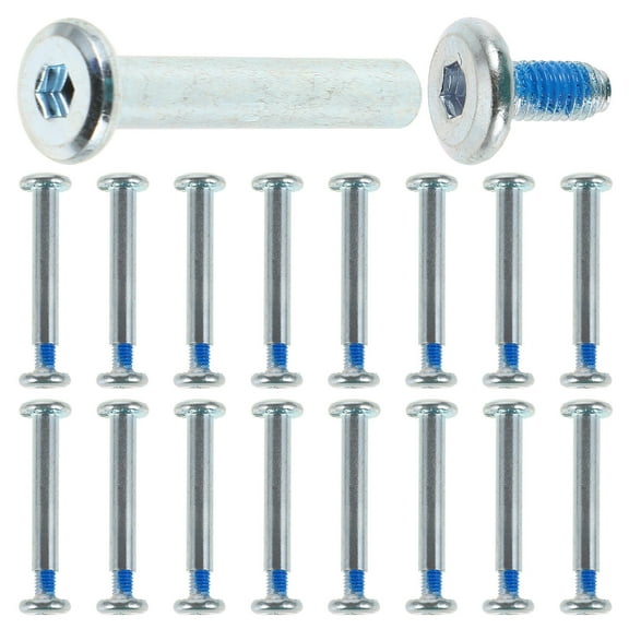 Worgeous Skateboard Screws Stainless Steel 20Pcs 1.6In Roller Skating Accessories