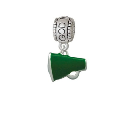 Small Green Megaphone - God Mother Charm Bead