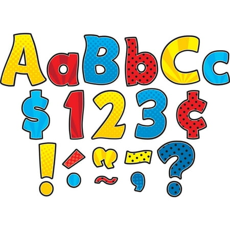 UPC: 0088231958451 | Superhero Funtastic 4  Letters Combo Pack by Teacher Created Resources