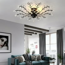 5-Lights Crystal Chandelier Light Branches Ceiling Pendant Lamp Vintage Fixture