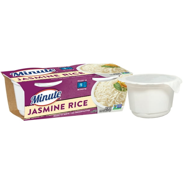 Minute Ready to Serve Jasmine Rice, Quick & Easy Rice Cups, 4.4 oz, 2