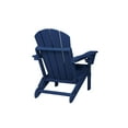 thumbnail image 4 of HDPE Folding Adirondack Chair with Dual Cup Holder - Composite Adirondack Chair with Wood Texture - Navy Blue, 4 of 7