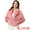 Pink, variant on DARING DIVA Women's Cropped Jacket Notch Lapel Faux Fur Fluffy Coat L Red