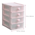 thumbnail image 2 of IDEANATEGRATE Caja Organizadora Rosa Para Escritorio Con Cajones Para Almacenar Cosméticos Y Objetos Personales, 2 of 8