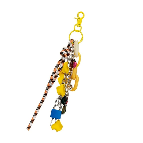 Fogun Fashionable Sturdy Nylon Rope Fashion Bag Charm and Keychain Versatile Key Holder Accessory for Men and Women Daily Use