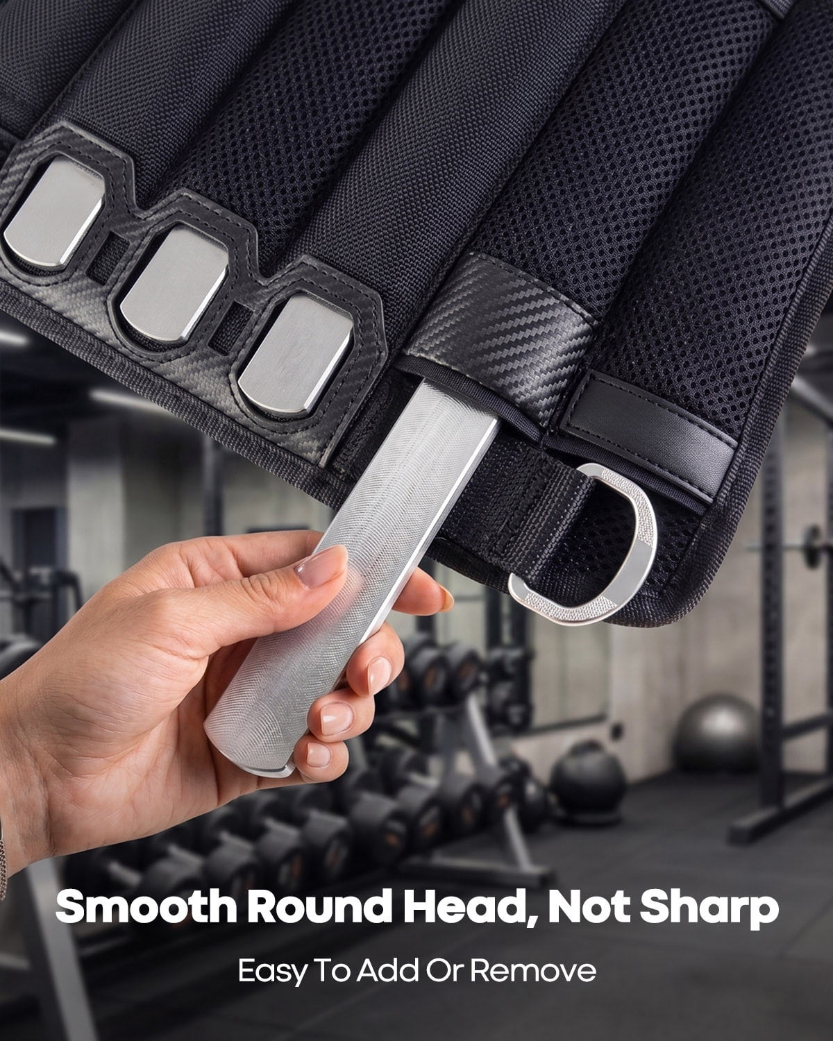 8-Pack Weighted Vest Steel Plates, 5.9" x 1"Steel Plates for Weighted Vest, Load Bearing Steel Plates for Weighted Vests, Ankle & Wrist Weights, Rucking and Strength Training (3.5 lbs)