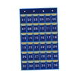 thumbnail image 1 of Classroom Pocket Chart Classroom Hanging Organizer Sundries Storage Organizer Multipurpose Card Pocket Organizer for Cabinet Blue 36 Pockets, 1 of 8