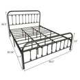 thumbnail image 6 of Gzxs Metal Platform Bed with Headboard, No Box Spring Needed, Queen Size, Black, 6 of 6