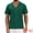 Green, variant on DARING DIVA Men's Hollow Knitted Shirt Short Sleeve Button Down Striped Shirts M Blue