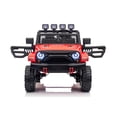 thumbnail image 5 of Ambifirner 24V 2 Seater Kids Ride on Truck with Remote Control: Electric Battery Powered Toys Car w/ 4 Wheels Spring Suspension, LED Lights, Bluetooth Music,Red, 5 of 6