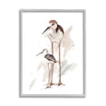 thumbnail image 4 of Patricia Pinto Beach Shorebird Pair Nautical Bird Tranquil 24" x 30" Framed Painting Art Print, by Stupell Home Décor, 4 of 5