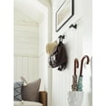 thumbnail image 2 of Amerock Davenport Matte Black Double Prong Robe Hook, 2 of 9