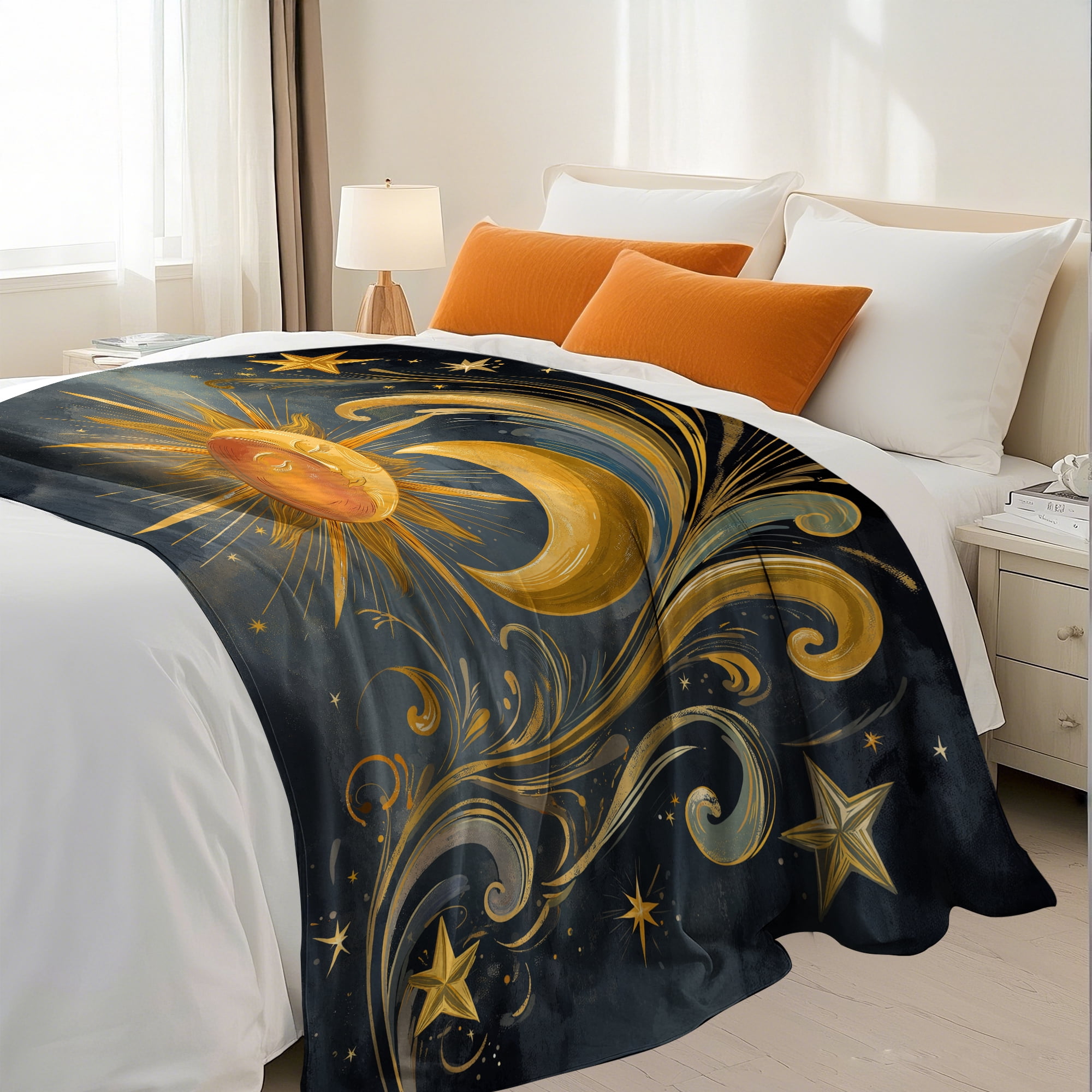 Spring Summer Flannel Throw Blanket 40x50 Inches Fleece Blanket Throw, Soft Lightweight Plush Cozy Blankets for Bed, Sofa, Couch, Travel, Camping