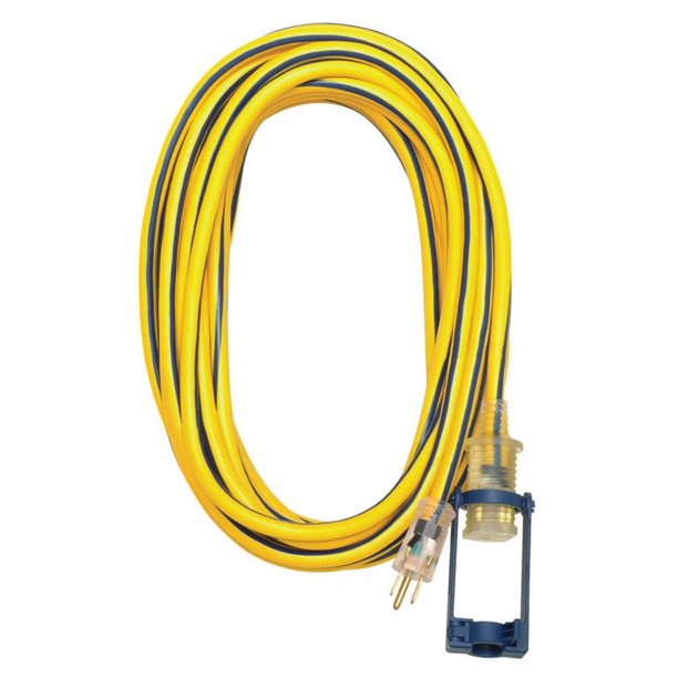 Voltec 15Amp 12Gauge Yellow And Blue Outdoor Extension Cord