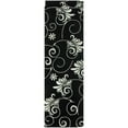 thumbnail image 5 of SAFAVIEH Soho Stanley Abstract Wool Area Rug, Black/Ivory, 7'6" x 9'6", 5 of 10