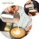 thumbnail image 3 of Rostfria espressomjölkkannor, mjölkskummare för espressomaskiner Cappuccino Latte Art Silver, 350 ml, 3 of 5