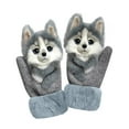 thumbnail image 1 of Guantes térmicos de invierno para hombres y mujeres - Guantes de lana tejida con puños extendidos para senderismo, caminatas y clima frío, 1 of 1