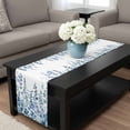 thumbnail image 4 of Eucalyptus Blue Table Runner 72 Inches Long, Farmhouse Leaves Summer Spring Kitchen Coffee Dining Table Decoration for Home Party Birthday Wedding Home Decor 14x72 Inches, 4 of 8