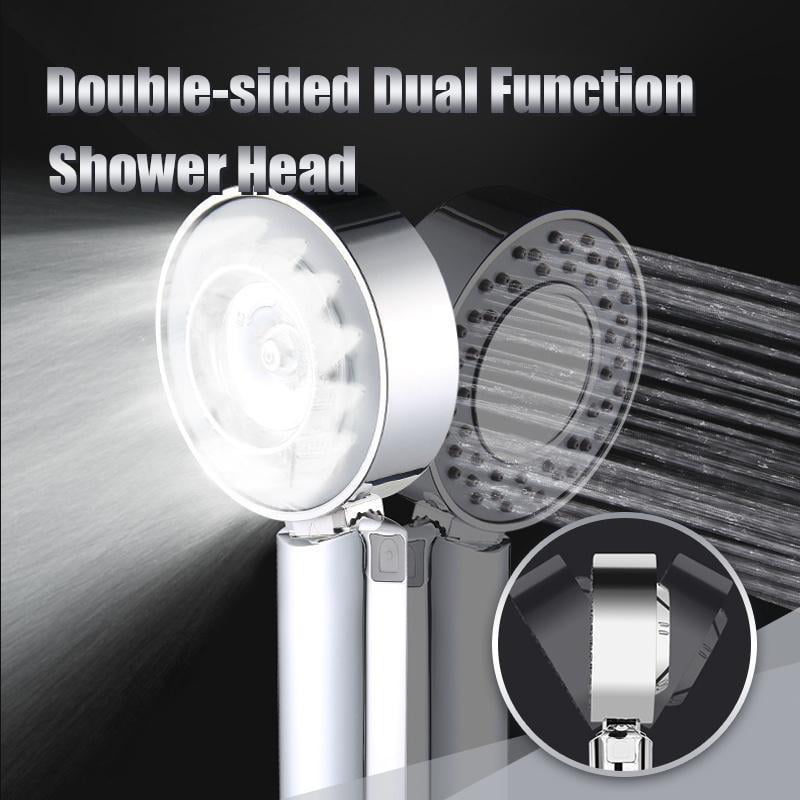 Handheld High Pressure ABS Shower Head Double-sided Showerhead Bath Shower 