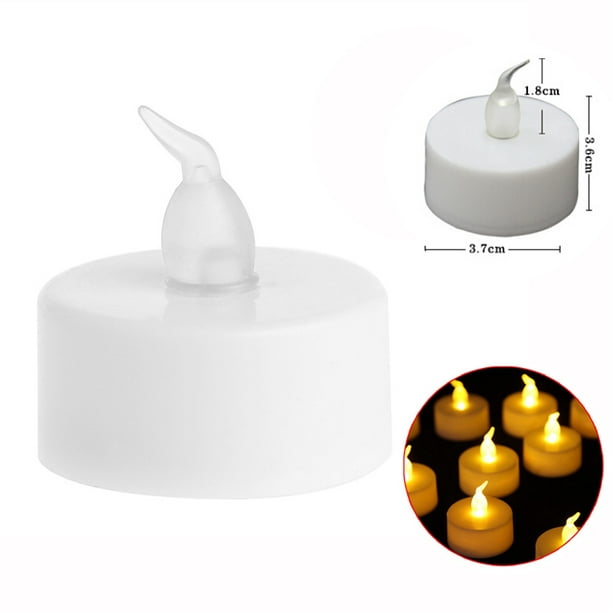 4 Bougies chauffe-plat LED à souffler