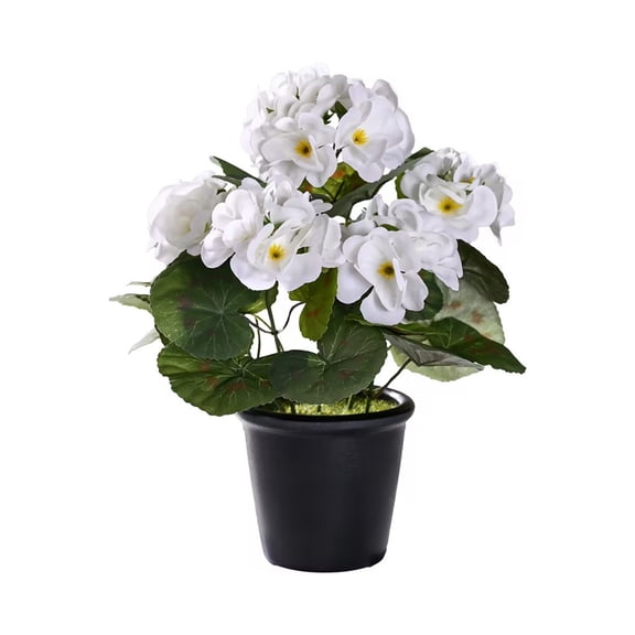 Inerposs Artificial Faux Flower Plants, Realistic Silk Camellia Decoration, Potted Outdoor Plants, Perfect for Spring Summer Home Decor, Ambiance for Porch Balcony